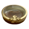 Ashtray or empty pocket in marble and brass