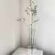 Vintage Sculptural Glass Vase – Geometric Minimalist Design, Italy 1980s