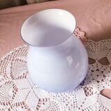 Blue opaline ball vase