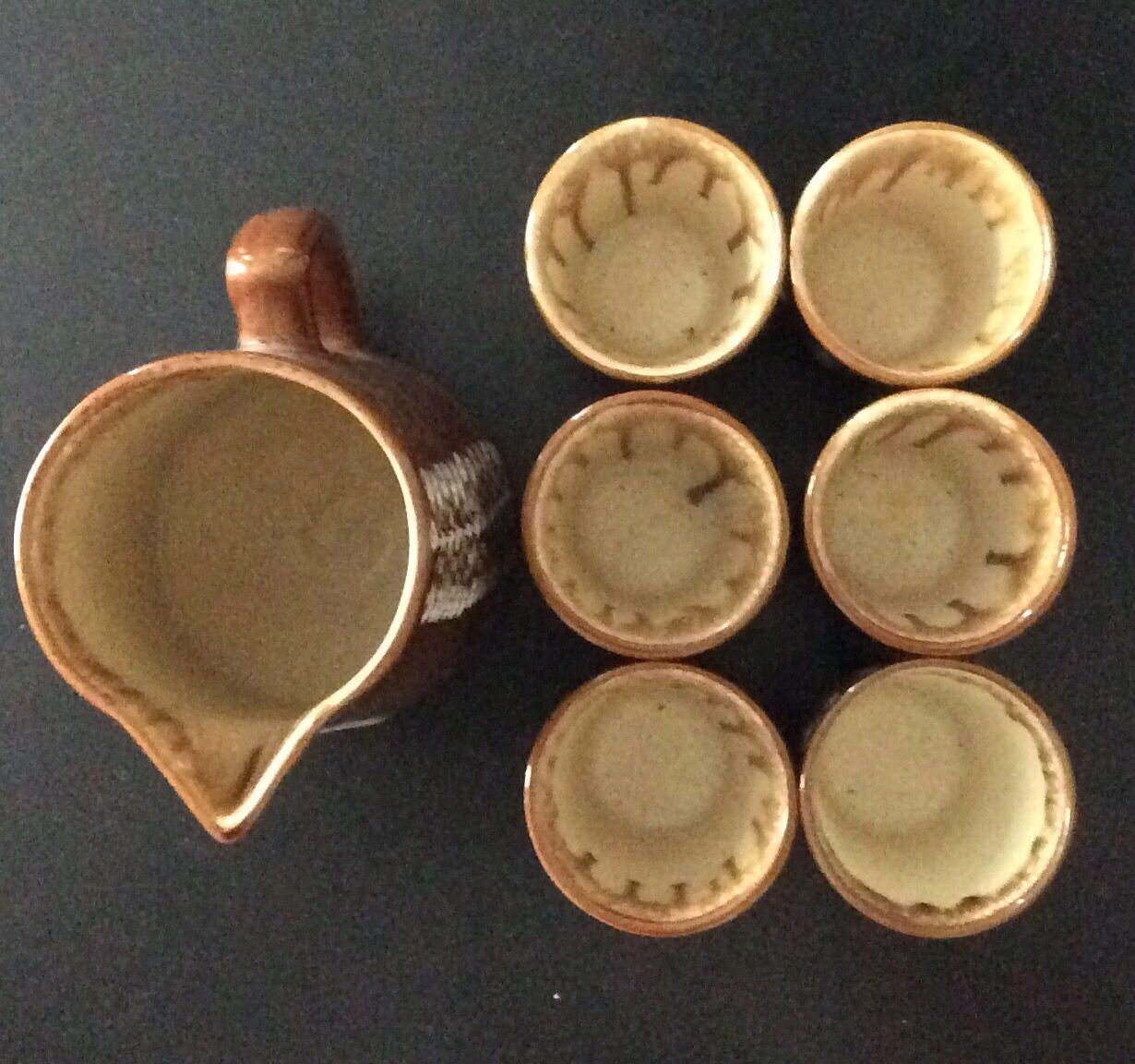 Vintage ceramic orangeade set