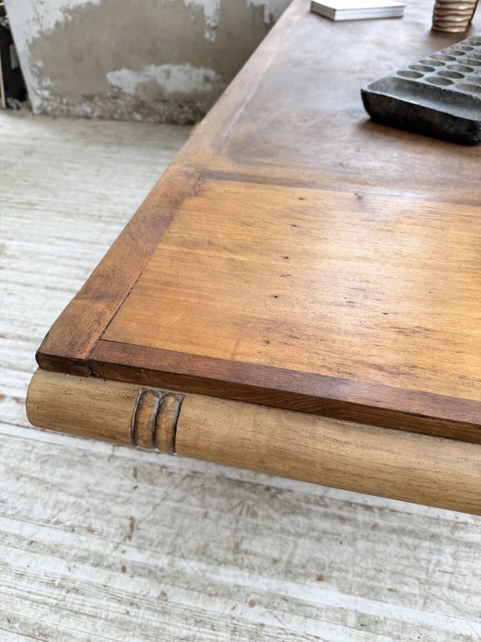 Table de repas chêne 1940 Dudouyt 240cm