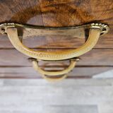 Art Decò chest of drawers in walnut burl with four drawers