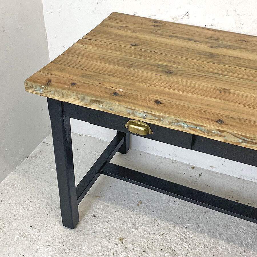 Table de ferme en Sapin vintage 50's