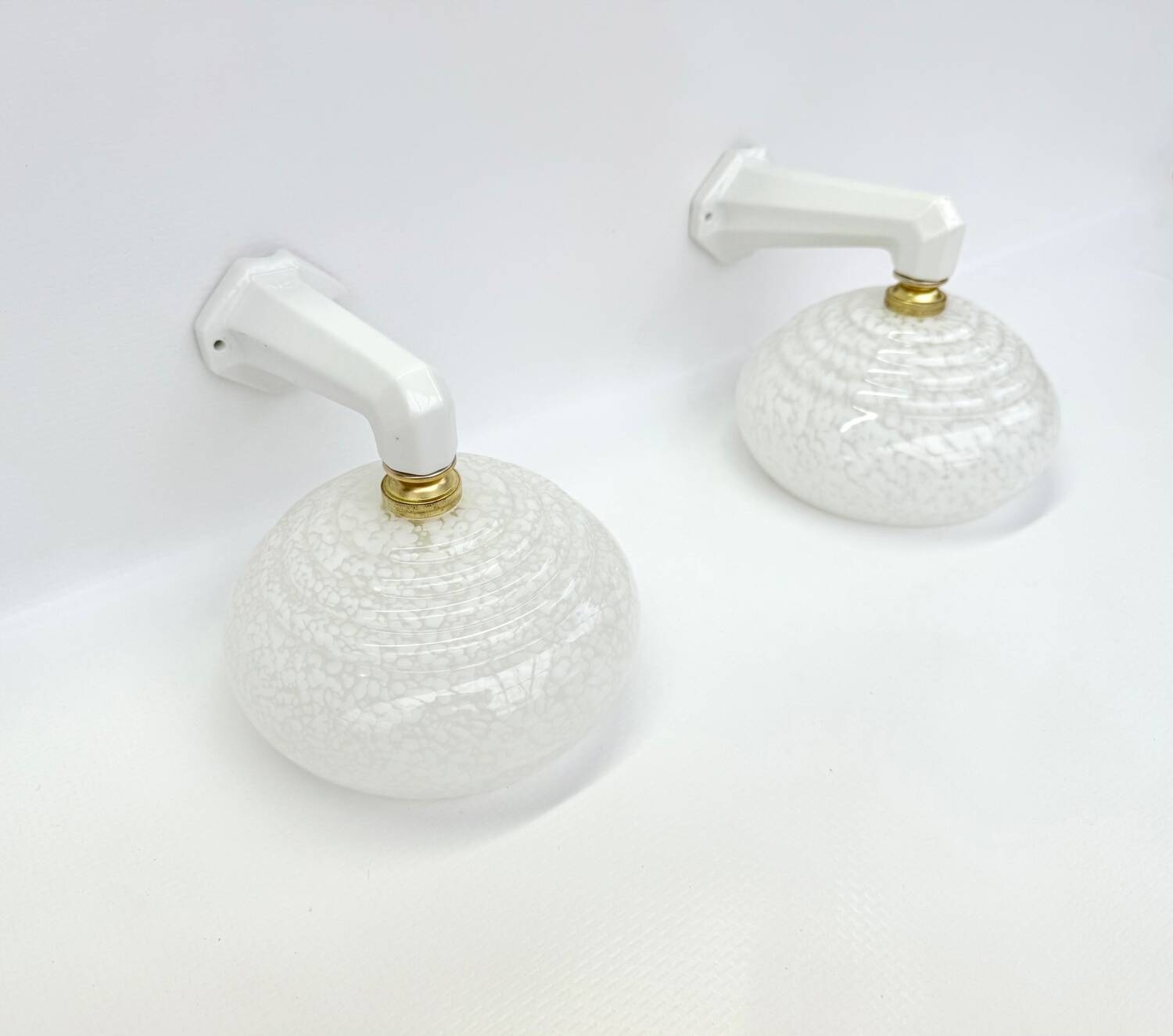 Antique porcelain wall lights