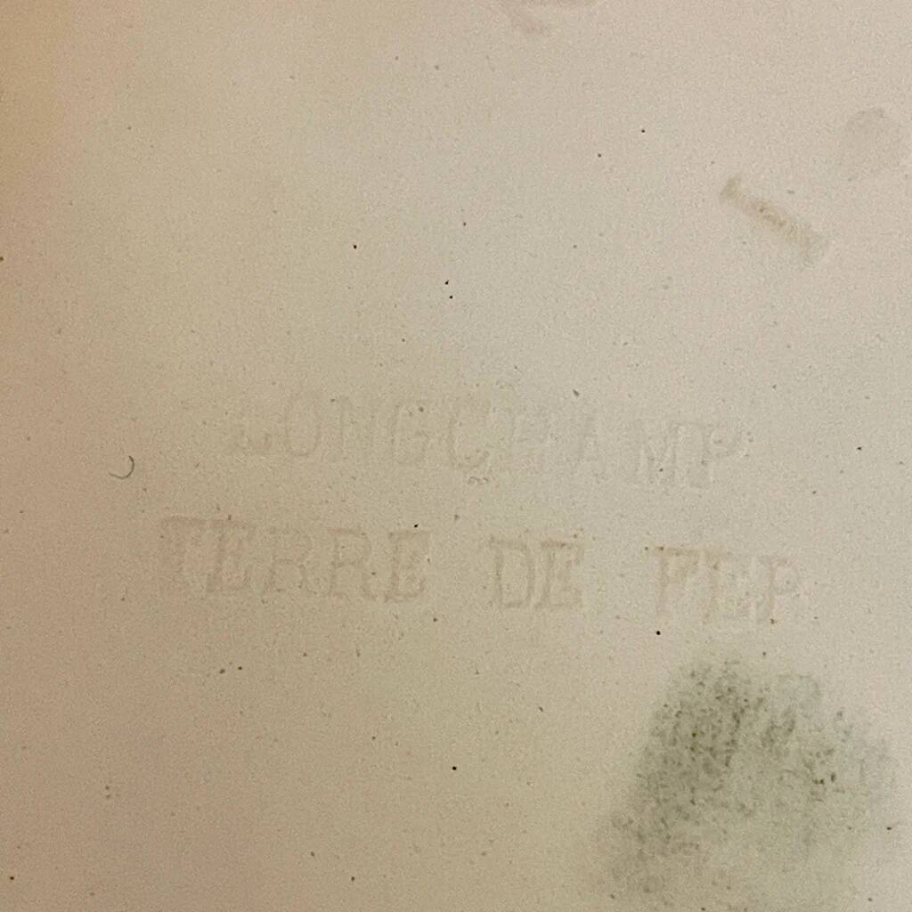 Large ironstone vase, Longchamp, 19th century