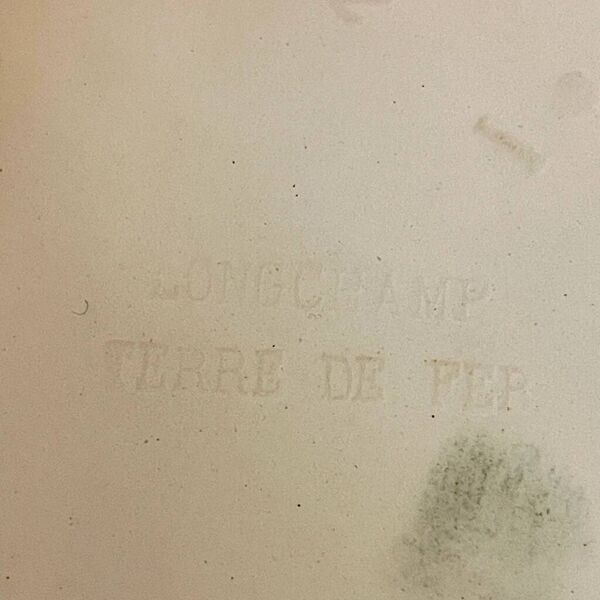 Grand vase terre de fer Longchamp XIXe