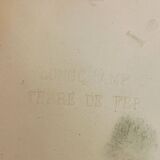 Large ironstone vase, Longchamp, 19th century