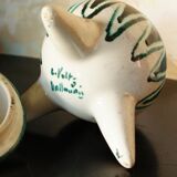 Charles Voltz Vallauris tripod ceramic pot