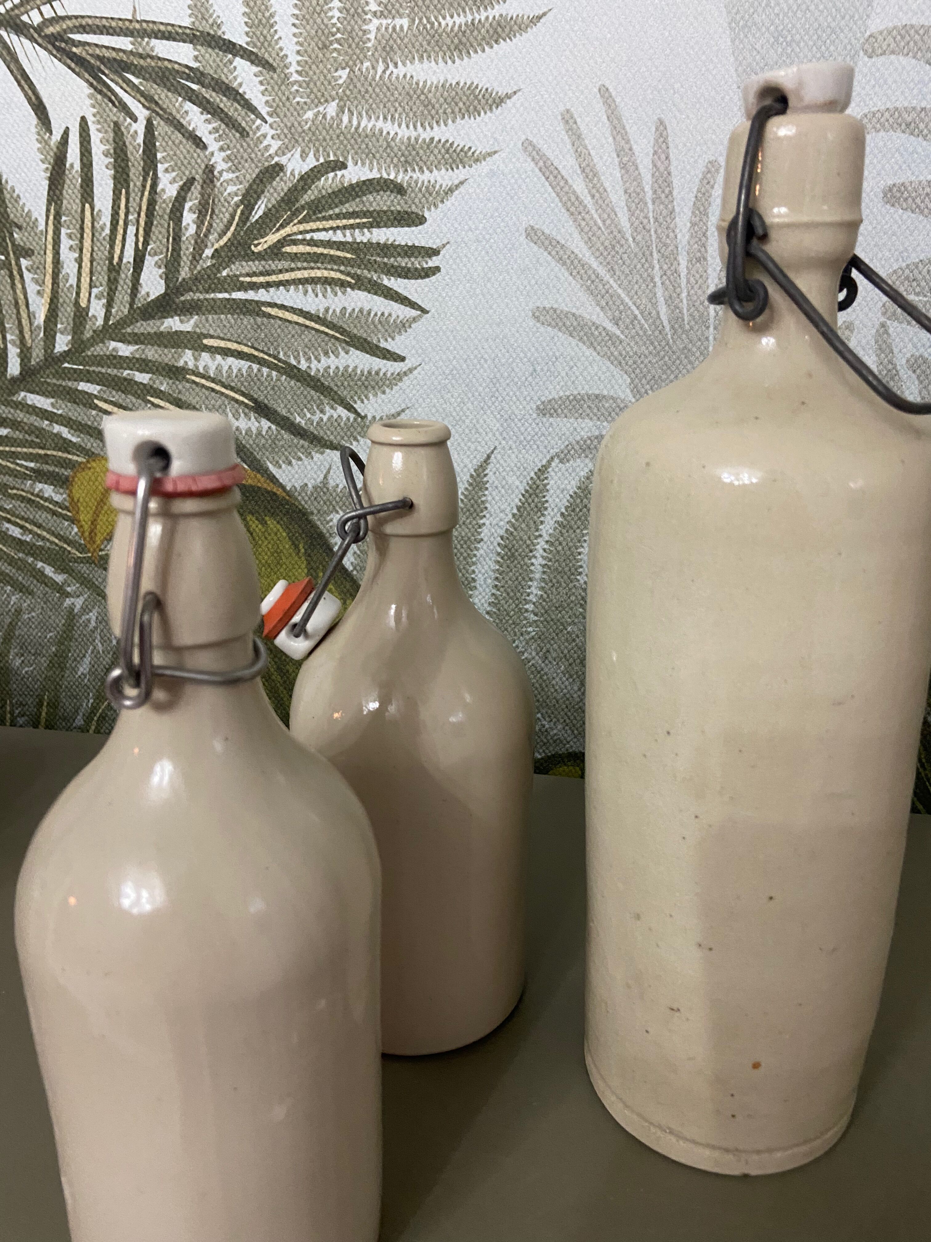 Antique ceramic bottles