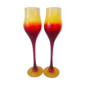 2 handmade glasses by Professor Zbigniew Horbowy