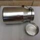 Ancien pot à lait aluminium poignée bois e.l.r alu