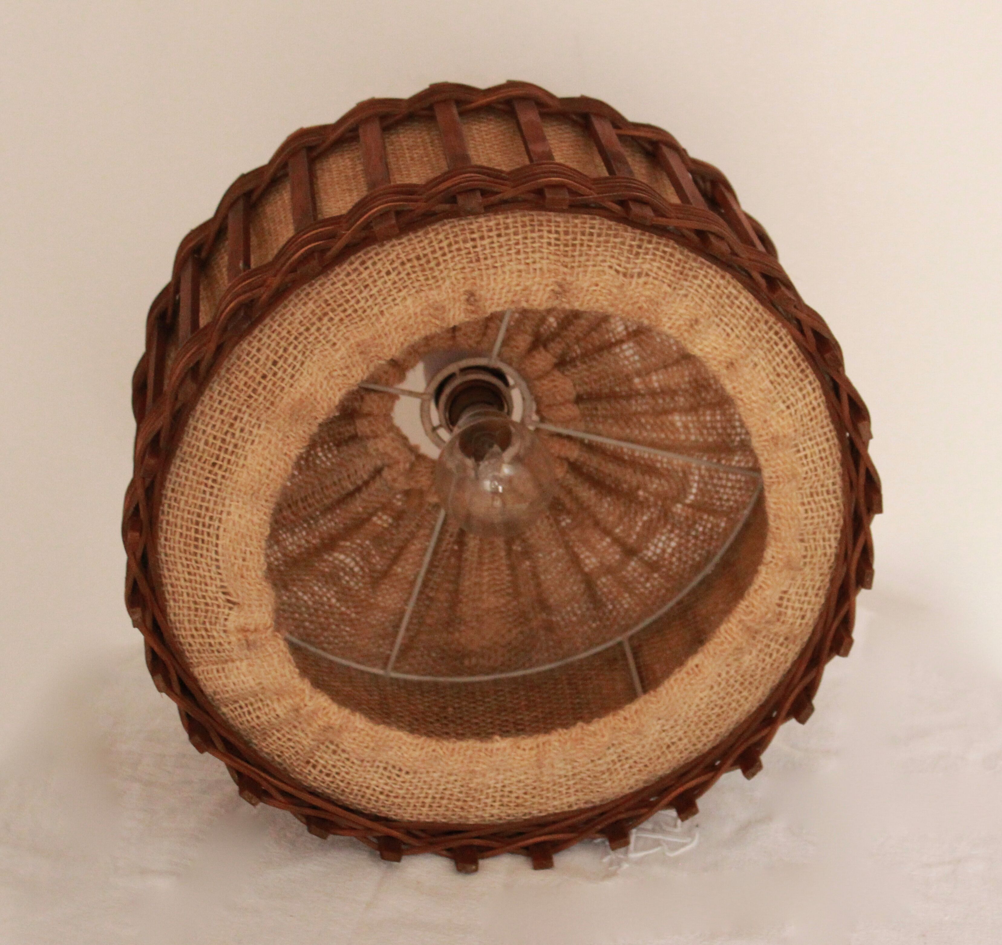 Pair of rattan suspensions