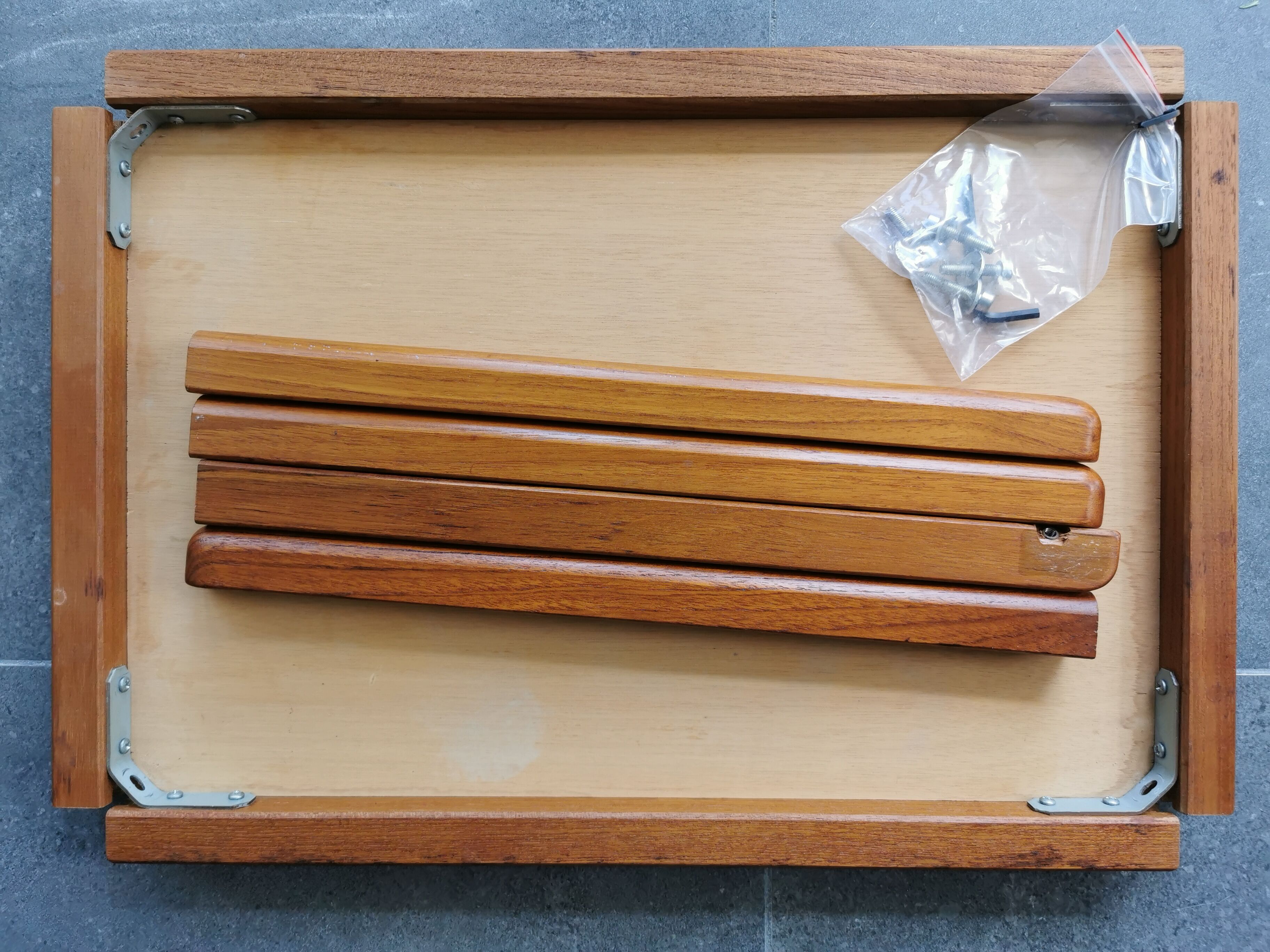 Table basse en teck scandinave vintage