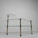 Etagere with 3 glass plates, kidney shape, 1950s