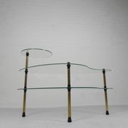 Etagere with 3 glass plates, kidney shape, 1950s