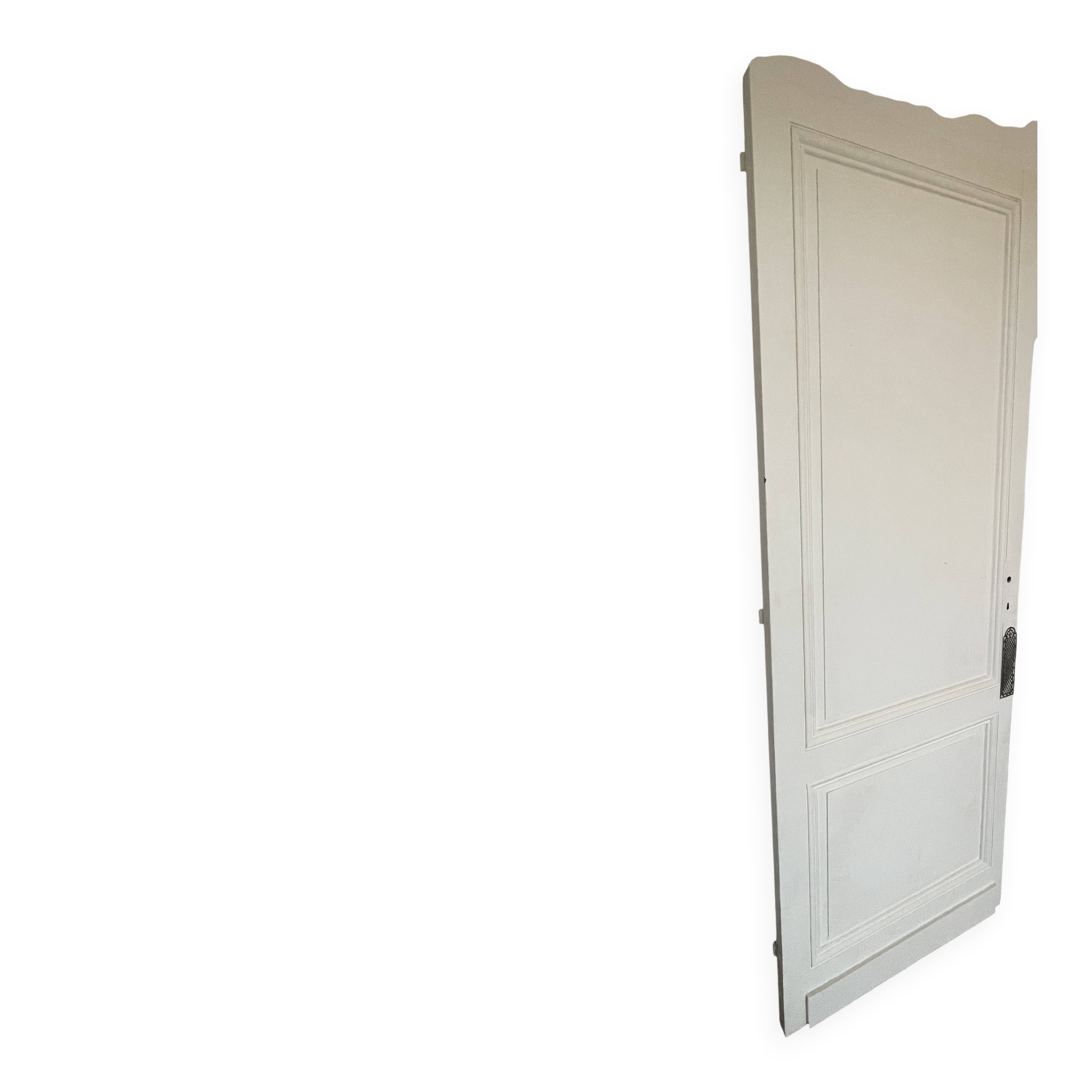Old painted wooden interior door