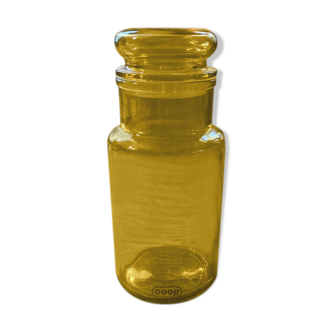 Yellow vintage jar