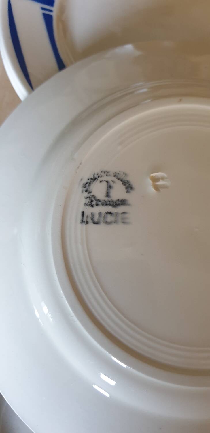 4 Lucie de Badonviller dessert plates