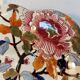 Hollow plate Gien floral decoration Peony