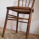 Wooden chair with cane seat