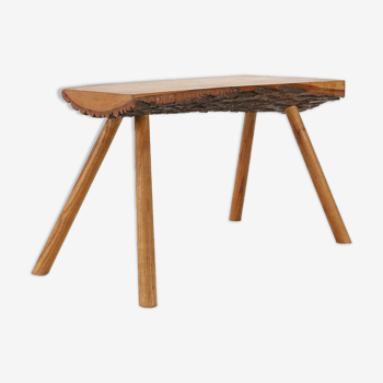 Solid tree trunk coffee table, 1950