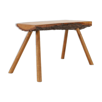 Table basse à tronc d’arbre massif, 1950