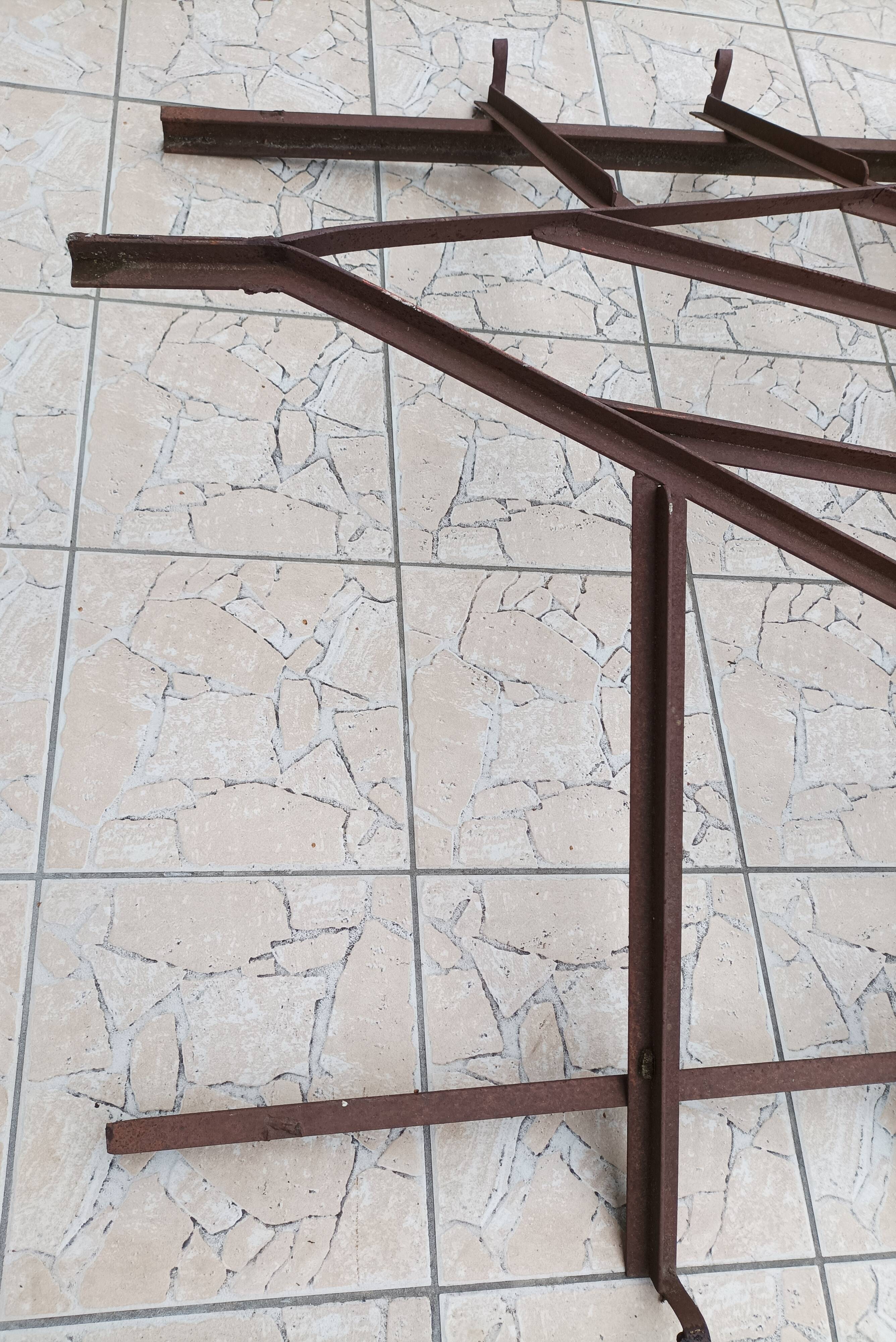 Old wrought iron canopy