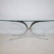 Coffee Table Chrome Spider Legs and Glass 1970s Italy