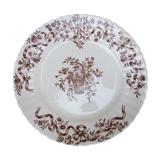 Long-field standing plate with floral ribbon decor