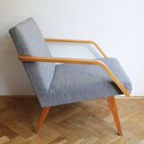 Pair of 1970s Armchairs by Mier with new fabric