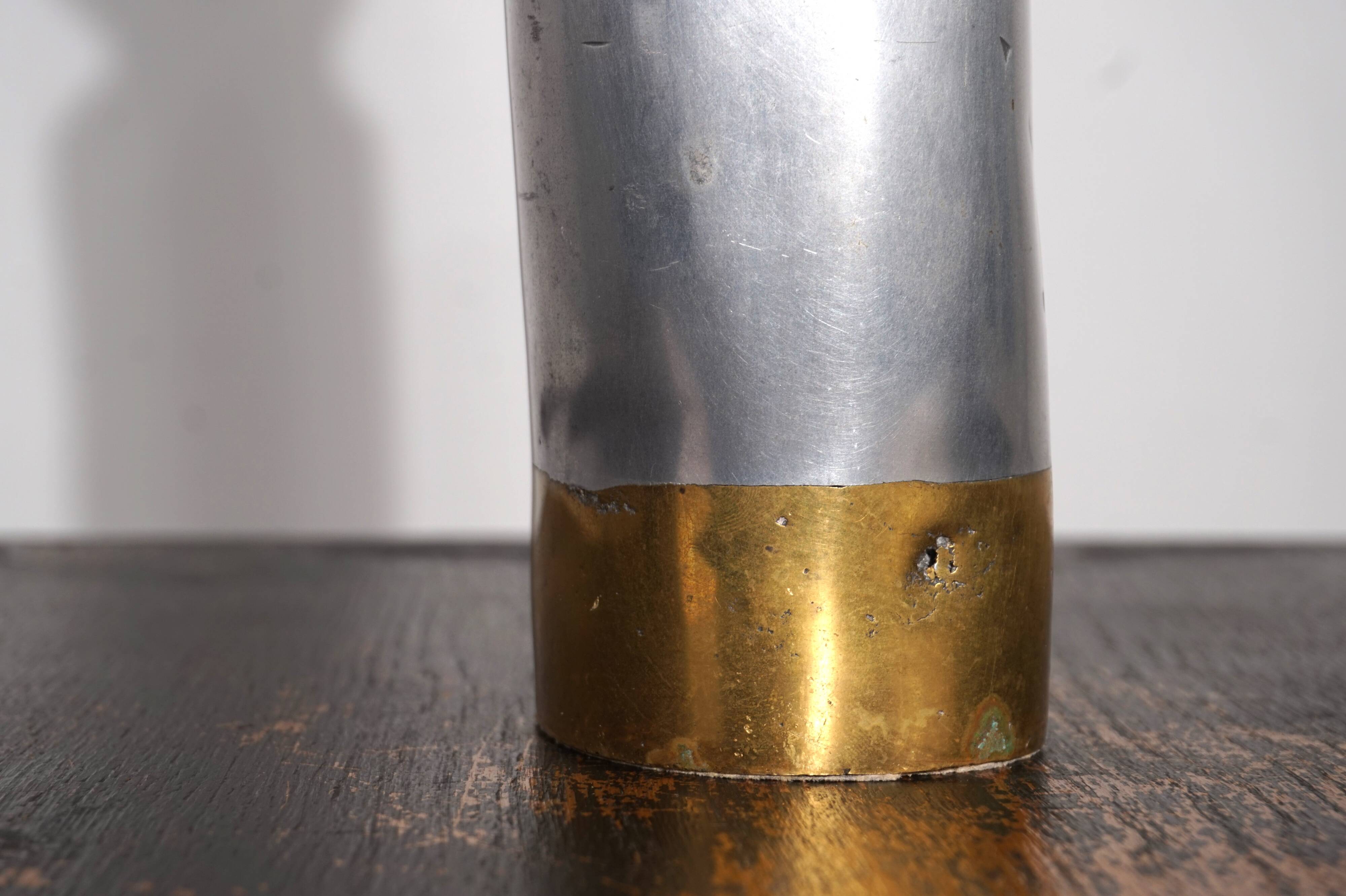 Marshall Disenos sculpture Brutalist Candleholder by David Marshall, 1980