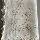 Old linen embroidered Richelieu top chest of drawers fireplace
