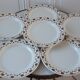 Set of 6 flat plates Gien early twentieth century