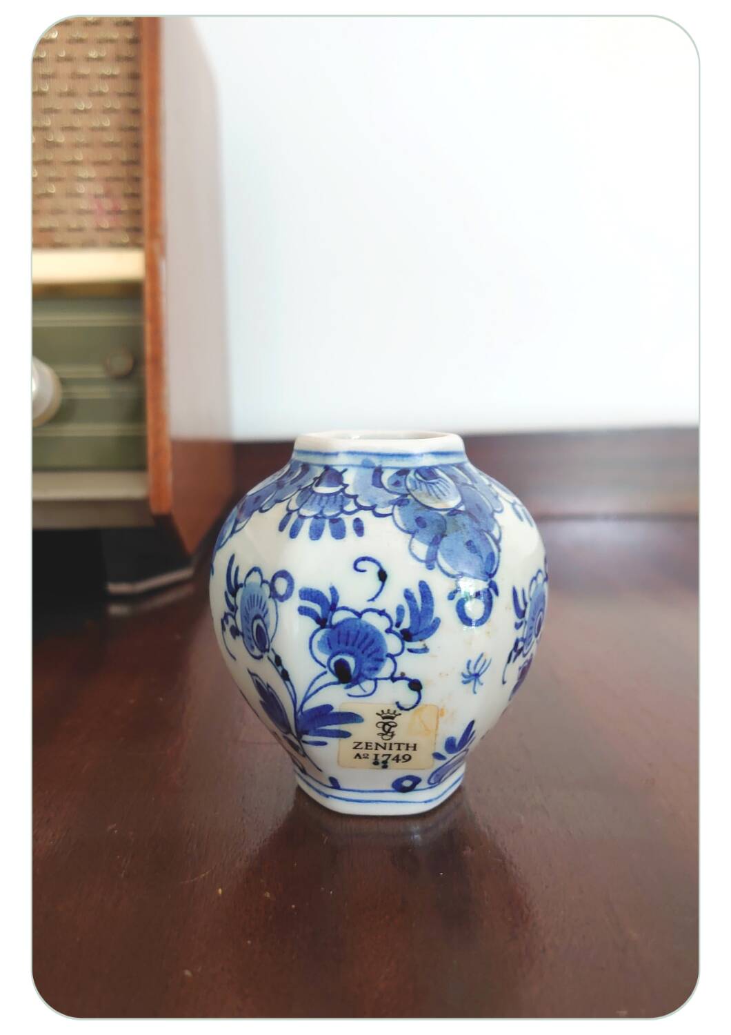 Vase Zénith bleu de Delft