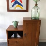 Green vintage water vase