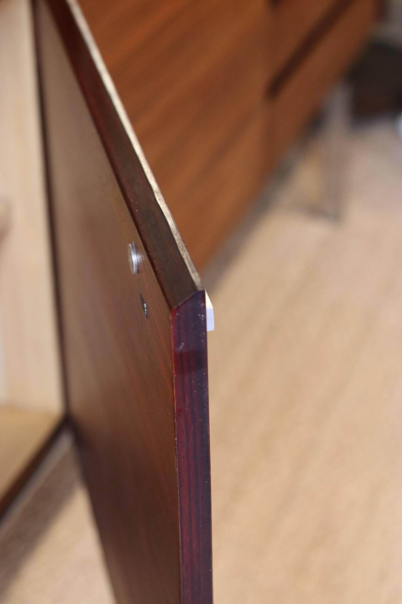 Mid-century sideboard in rosewood and chrome metal