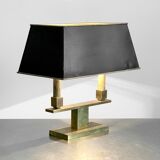 Modernist gilt bronze table lamp