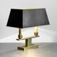 Lampe de table en bronze doré moderniste