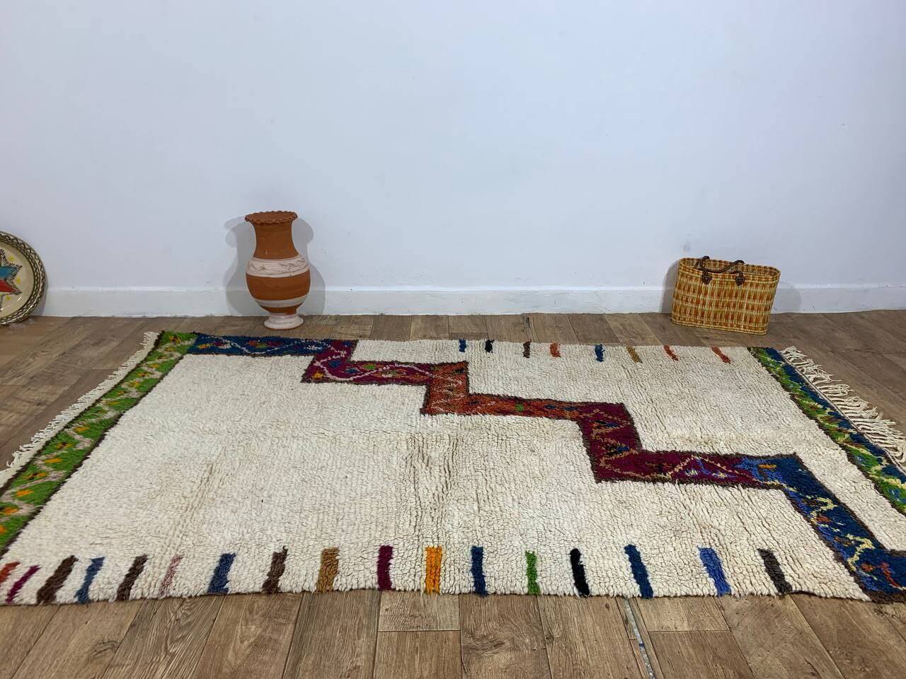 Handmade Moroccan Berber rug 258 X 150 CM