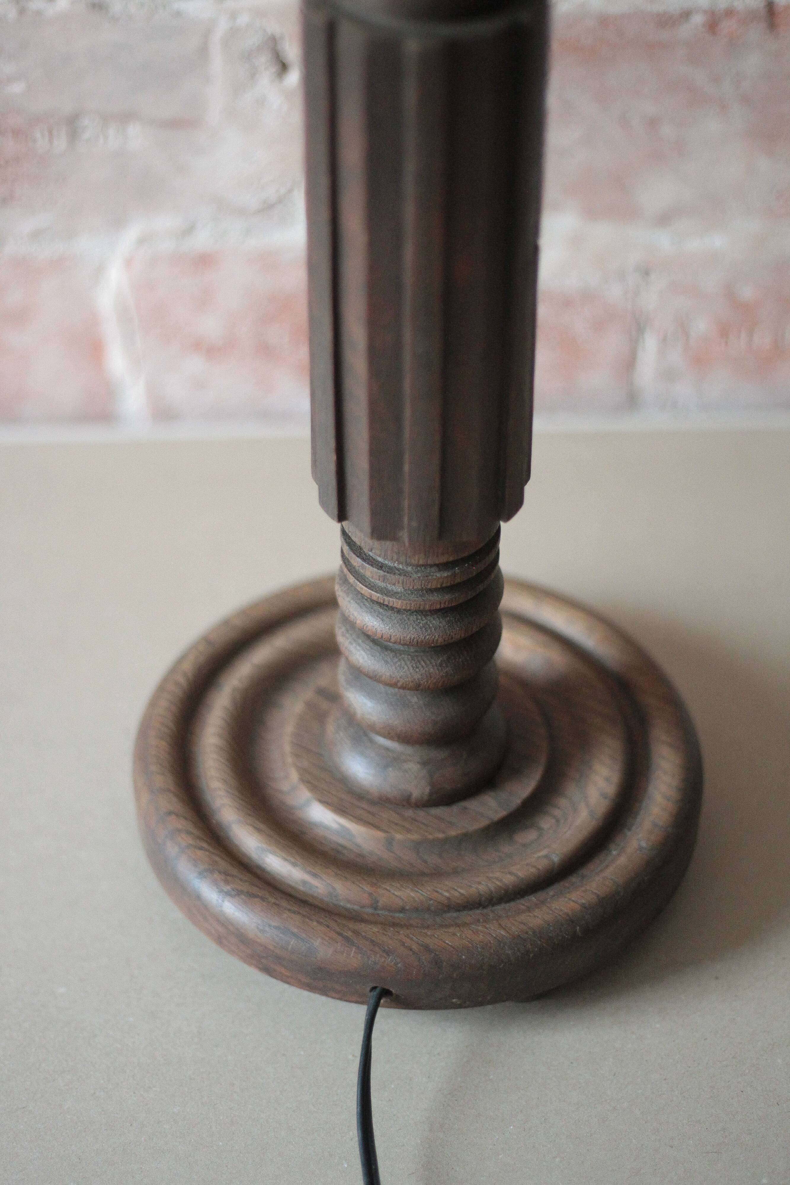 Lampe vintage, pied de lampe vintage, lampe de chevet bois, lampe à poser