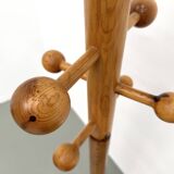 Free-standing coat rack in solid pine, Les Arcs, 1970s