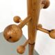 Free-standing coat rack in solid pine, Les Arcs, 1970s