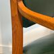 Paire de fauteuils Art déco en chêne et cuir de De Coene Frères