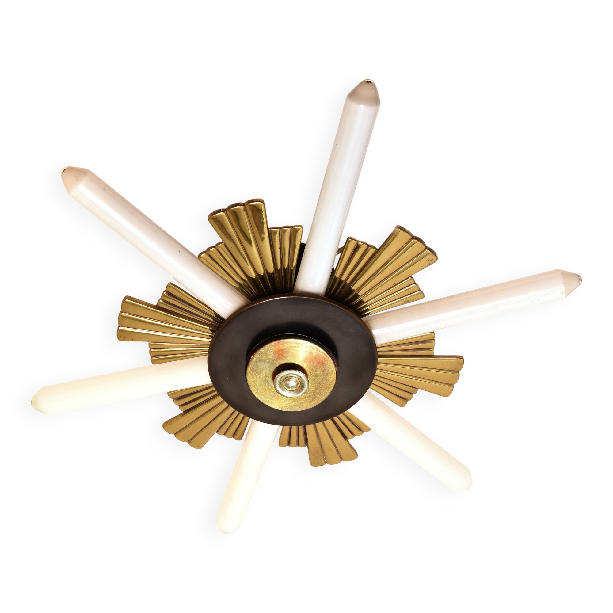 Lampe de plafond en bronze Art Déco par Fog&Mørup, design danois