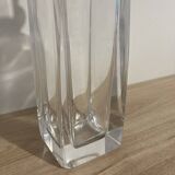 Very beautiful bottle / carafe, square in very heavy “crystal”