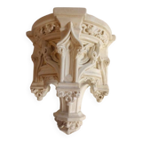 Large Neo-Gothic Console wall light patinated