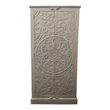 Sublime armoire indienne en bois blanc