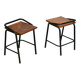Pair of modernist stools, France, 1960s