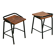 Pair of modernist stools, France, 1960s