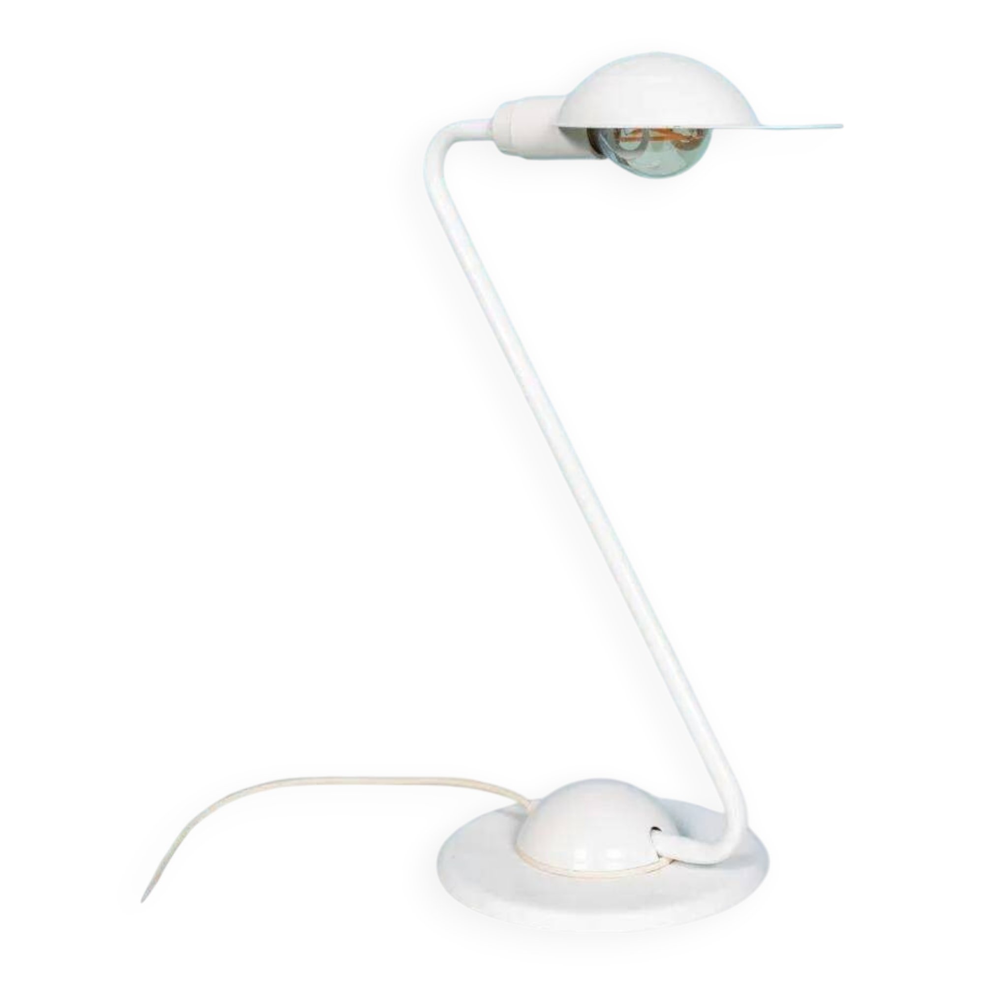 Vintage 1980s 'pet' desk lamp, Memphis Cap desk lamp.